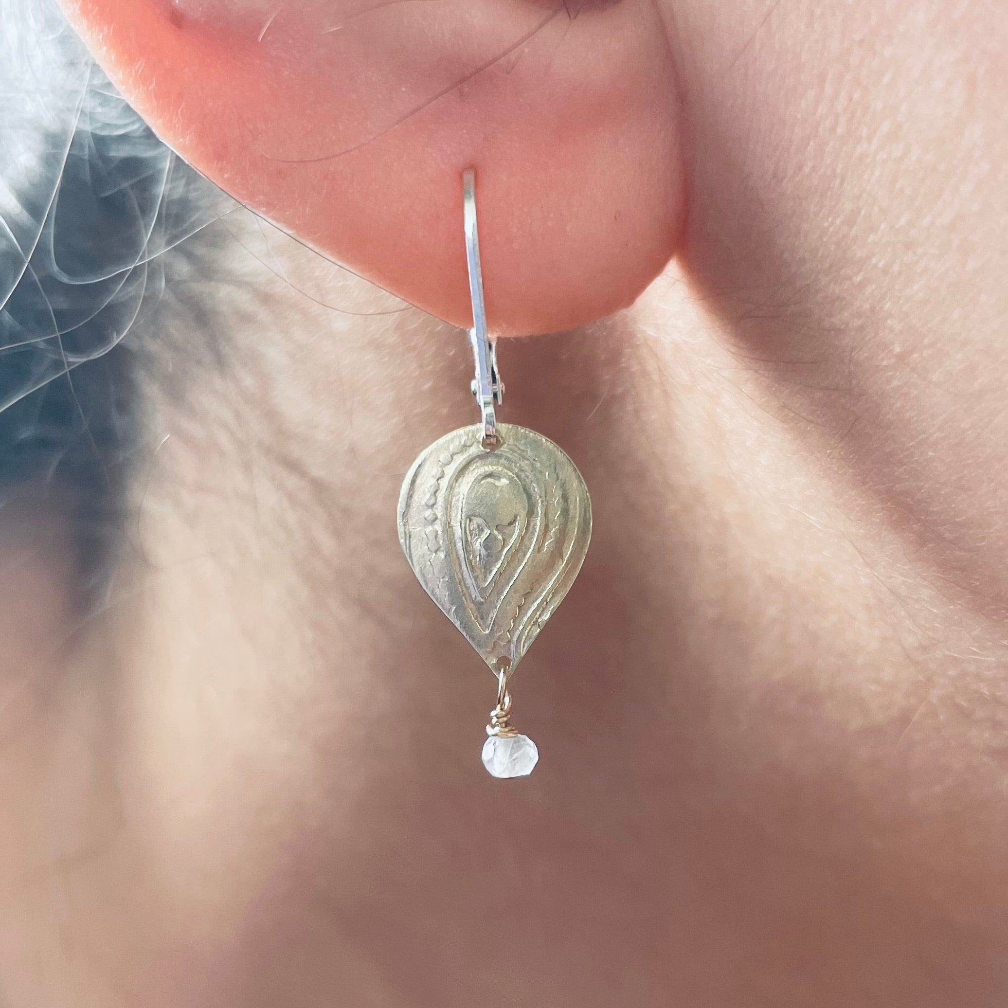 Paisley Petal with Moonstone