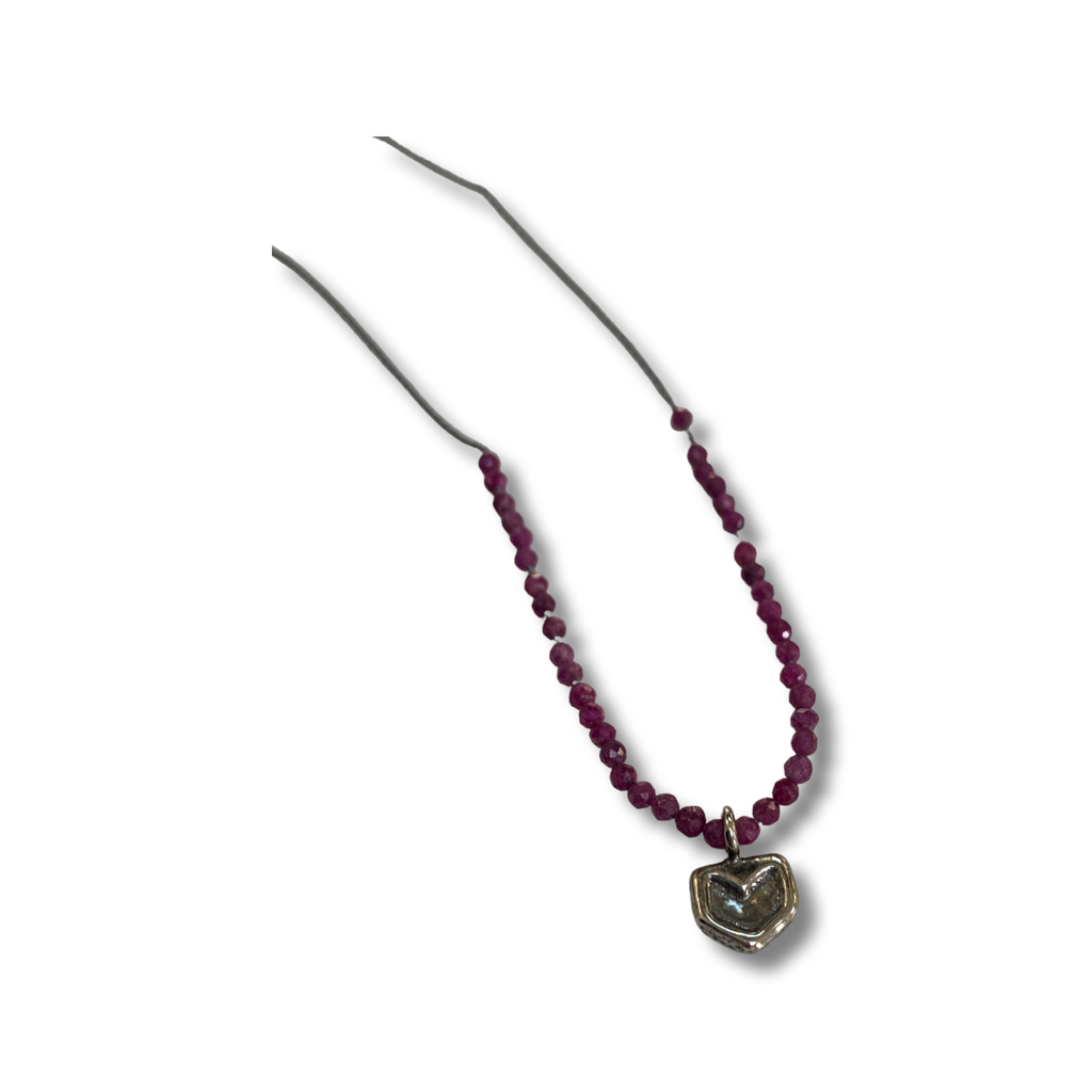 Ruby Chevron Necklace