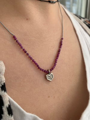 Ruby Chevron Necklace