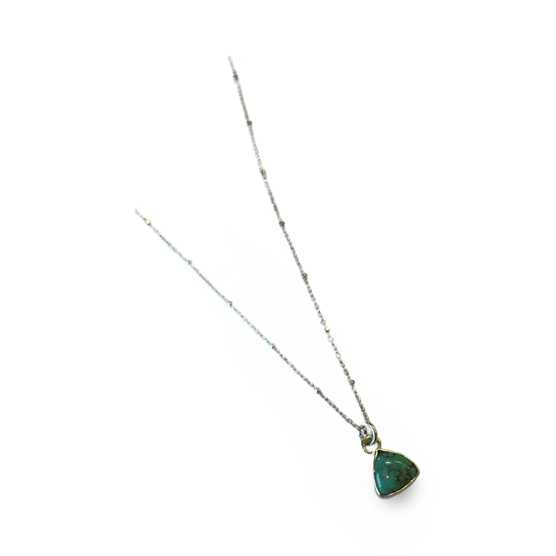 Turquoise Triangle Necklace