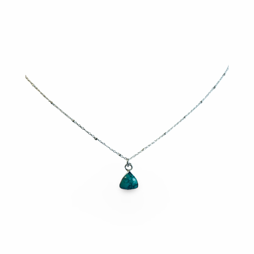 Turquoise Triangle Necklace