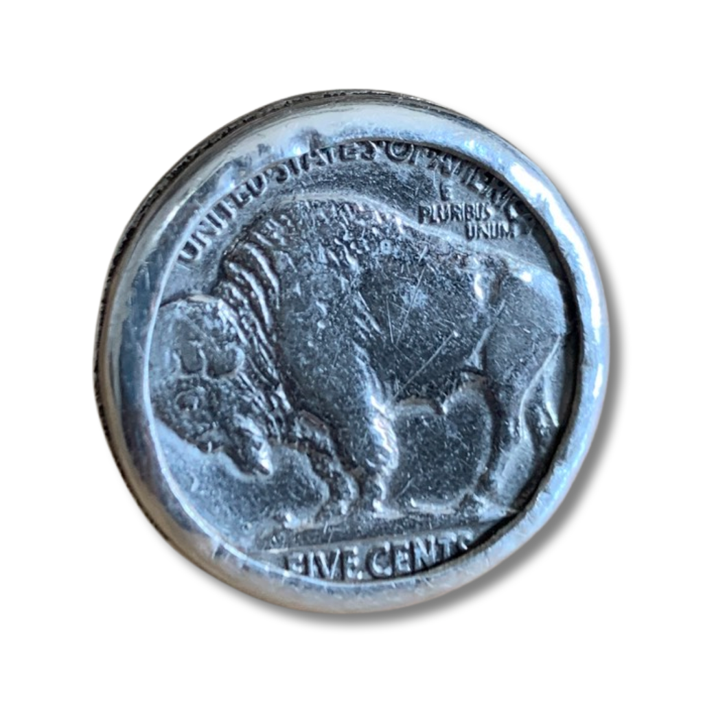 Sterling Silver Buffalo Nickel Ring